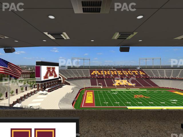 Huntington Bank Stadium - Section Loge Box 27 Upper Seat View Huntington Bank Stadium - Section Loge Box 27 Upper Seat View