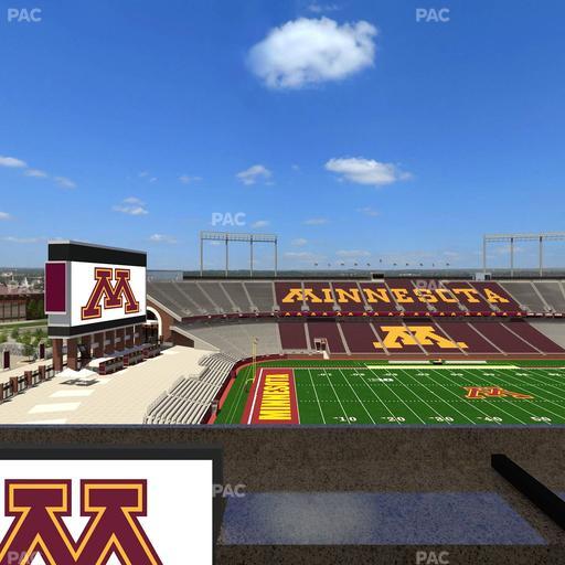 Huntington Bank Stadium - Section Loge Box 28 Lower Seat View