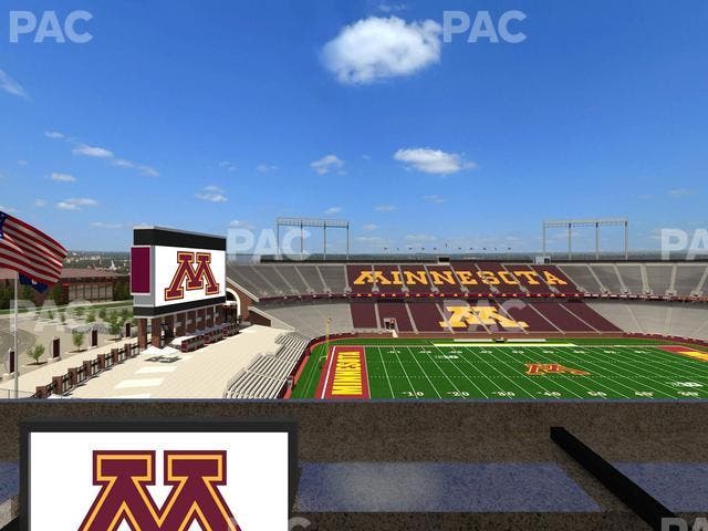 Huntington Bank Stadium - Section Loge Box 28 Lower Seat View