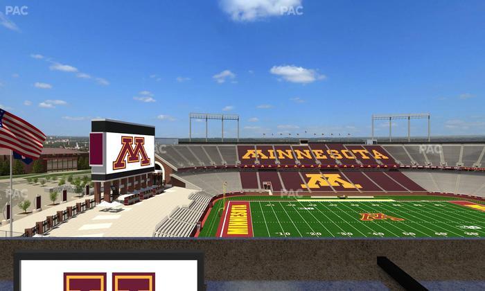 Huntington Bank Stadium - Section Loge Box 28 Lower Seat View