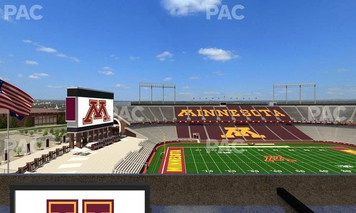 Huntington Bank Stadium - Section Loge Box 28 Lower Seat View