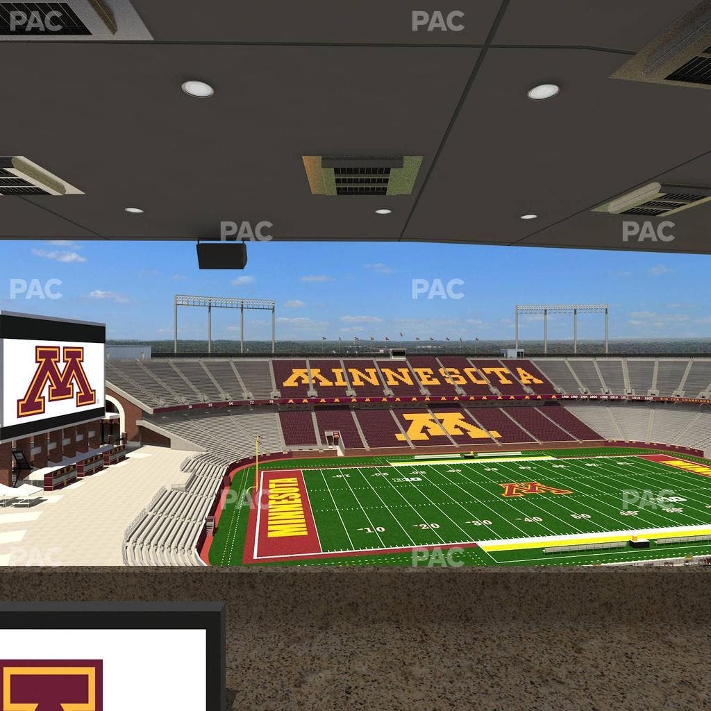 Huntington Bank Stadium - Section Loge Box 28 Upper Seat View