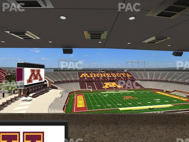 Huntington Bank Stadium - Section Loge Box 28 Upper Seat View