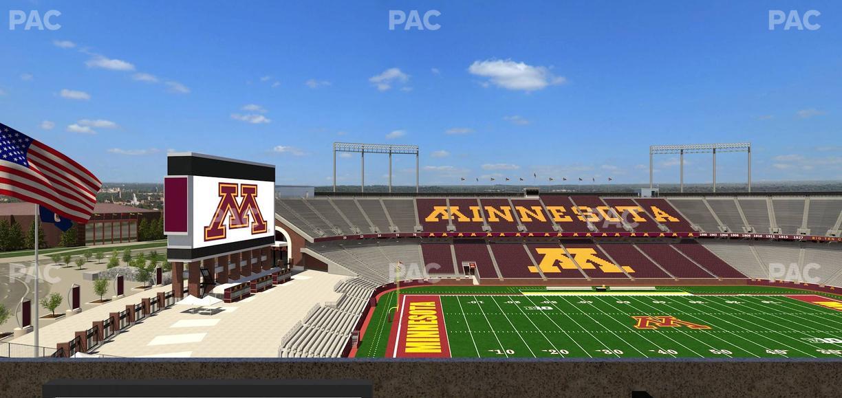 Huntington Bank Stadium - Section Loge Box 29 Lower Seat View