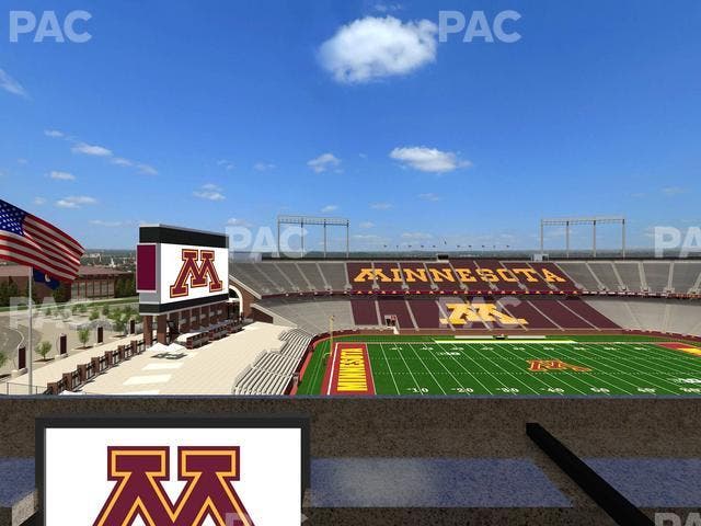 Huntington Bank Stadium - Section Loge Box 29 Lower Seat View