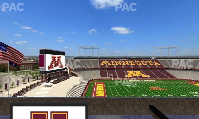 Huntington Bank Stadium - Section Loge Box 29 Lower Seat View