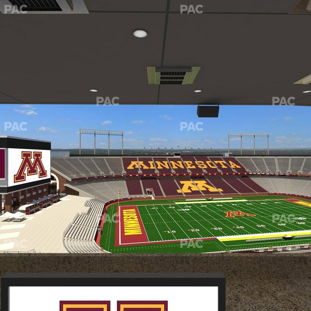 Huntington Bank Stadium - Section Loge Box 29 Upper Seat View