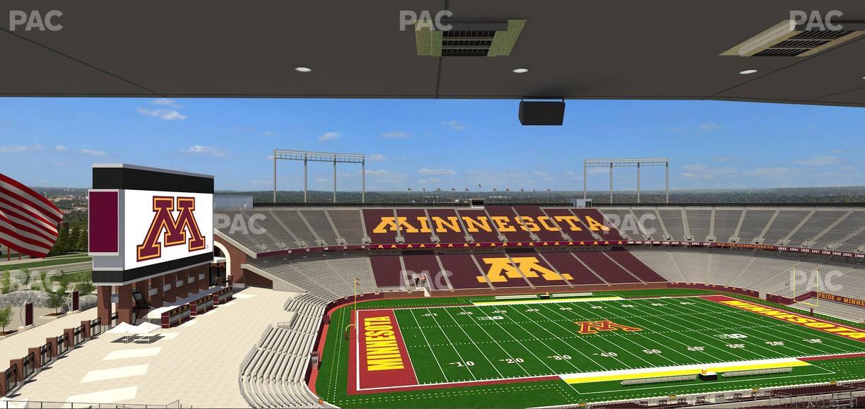 Huntington Bank Stadium - Section Loge Box 29 Upper Seat View