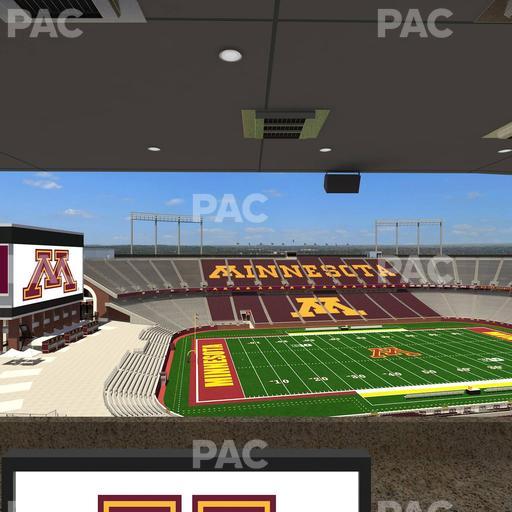 Huntington Bank Stadium - Section Loge Box 29 Upper Seat View