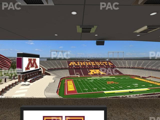 Huntington Bank Stadium - Section Loge Box 29 Upper Seat View