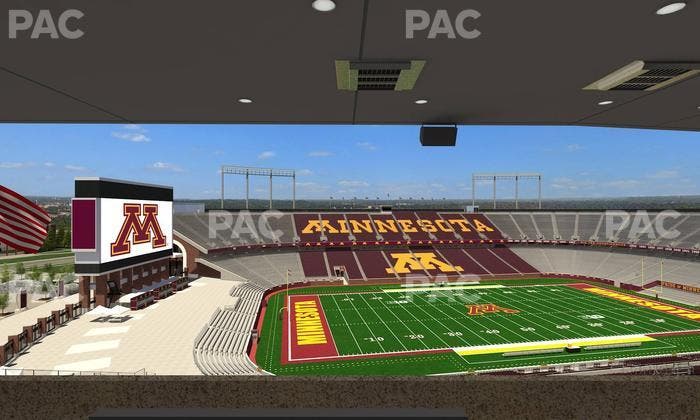 Huntington Bank Stadium - Section Loge Box 29 Upper Seat View