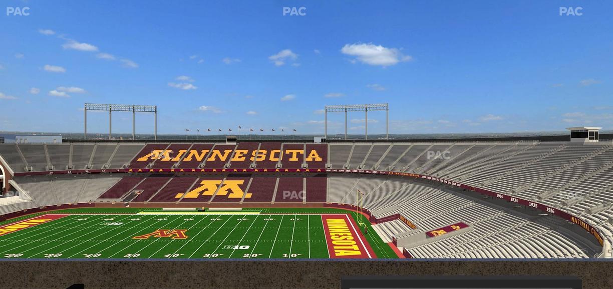 Huntington Bank Stadium - Section Loge Box 3 Lower Seat View