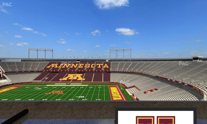 Huntington Bank Stadium - Section Loge Box 3 Lower Seat View