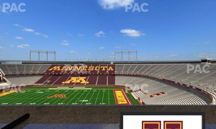 Huntington Bank Stadium - Section Loge Box 3 Lower Seat View