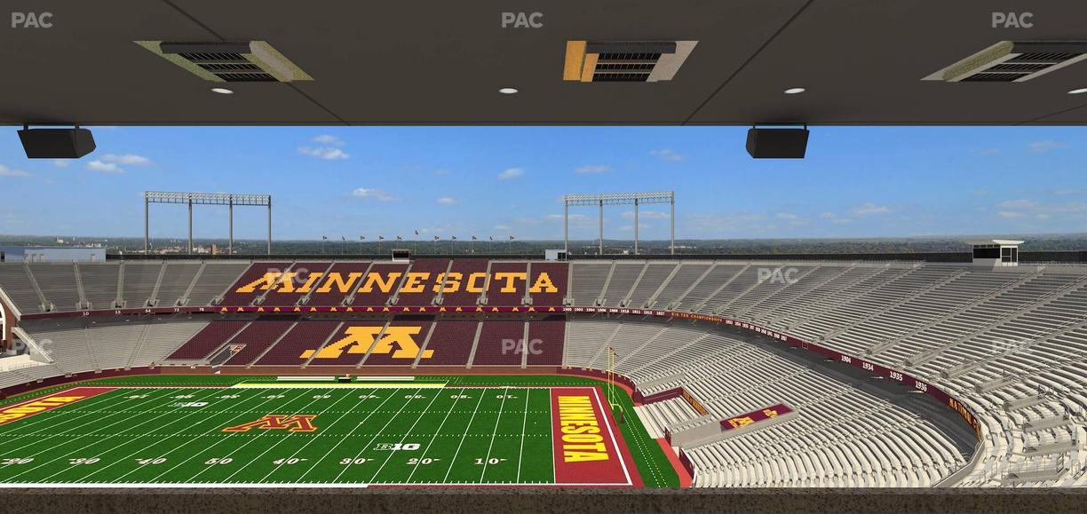 Huntington Bank Stadium - Section Loge Box 3 Upper Seat View