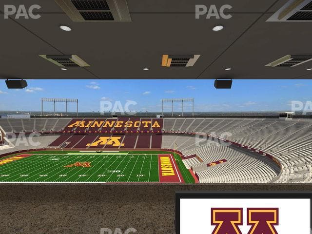 Huntington Bank Stadium - Section Loge Box 3 Upper Seat View