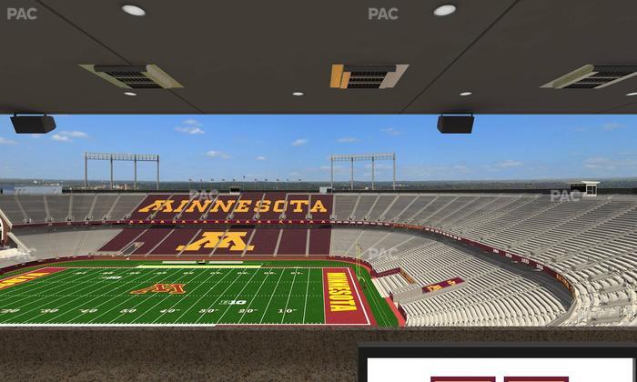 Huntington Bank Stadium - Section Loge Box 3 Upper Seat View