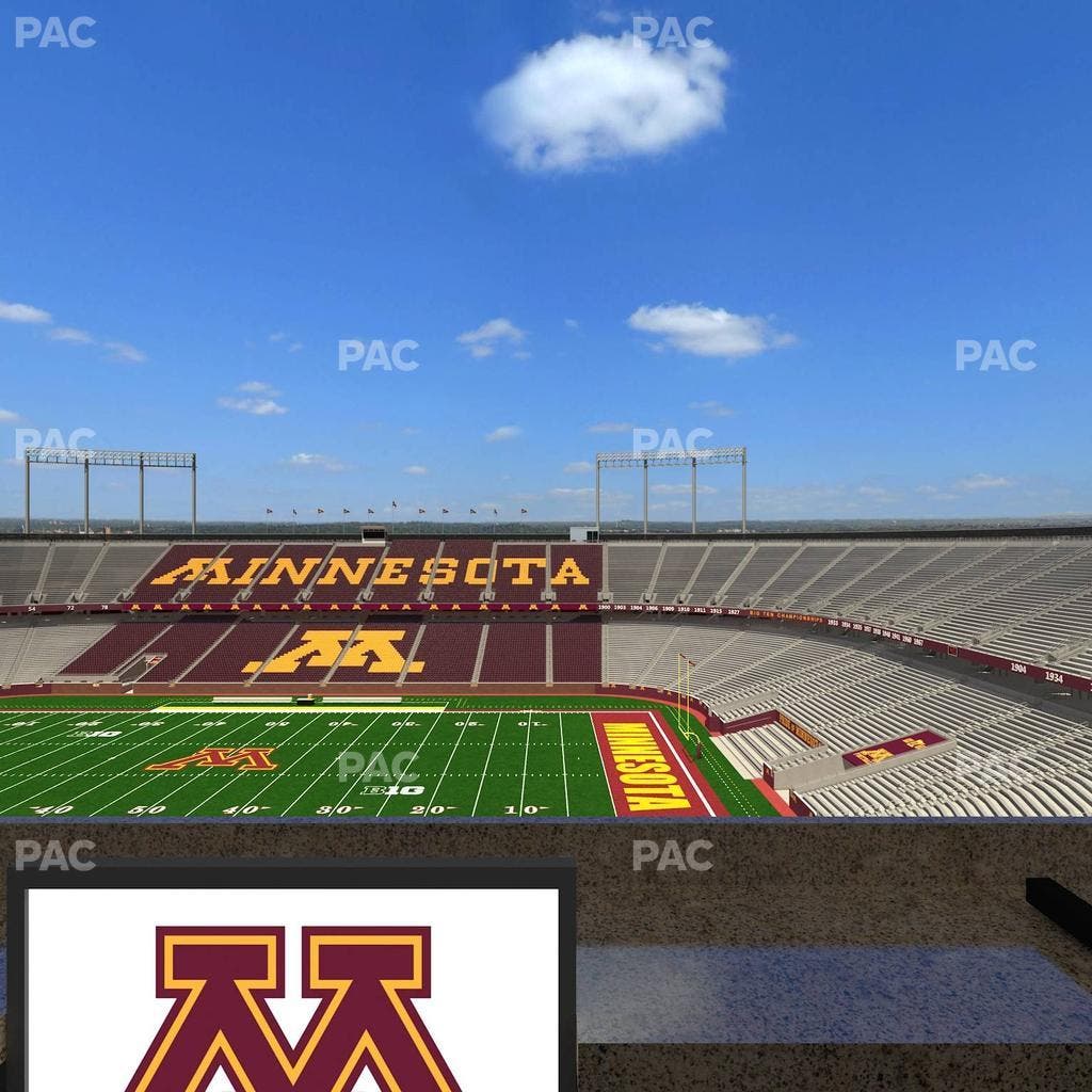 Huntington Bank Stadium - Section Loge Box 4 Lower Seat View