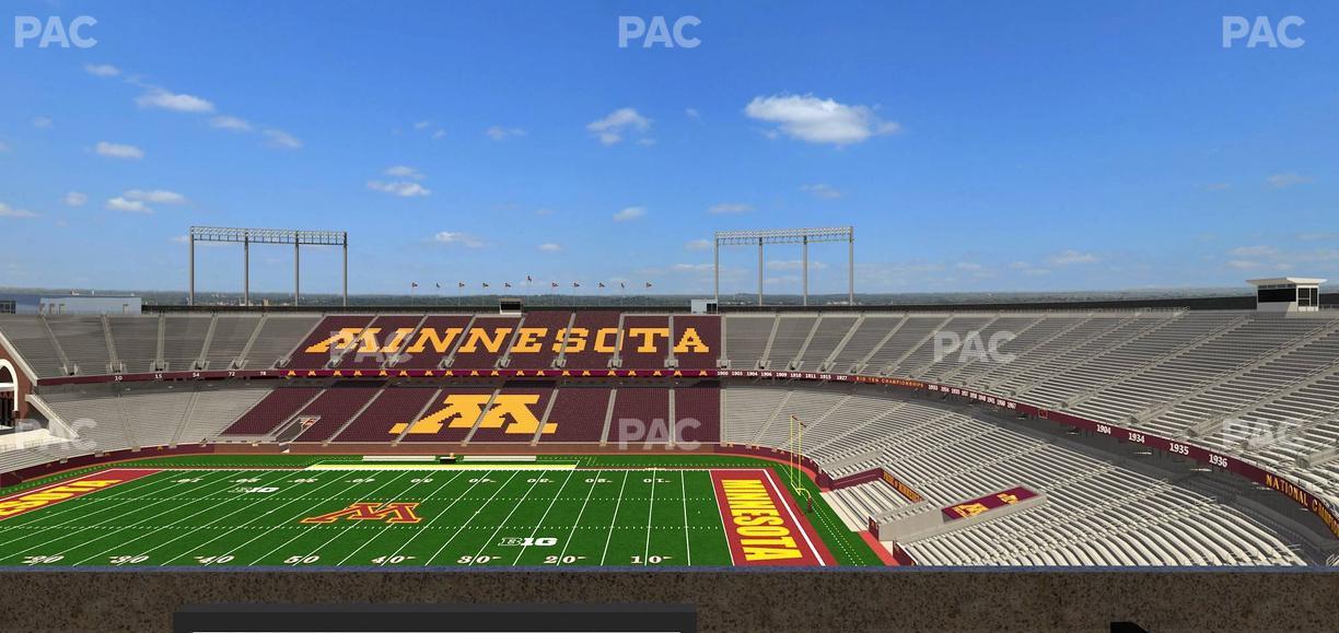 Huntington Bank Stadium - Section Loge Box 4 Lower Seat View