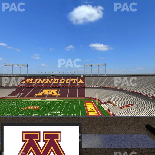 Huntington Bank Stadium - Section Loge Box 4 Lower Seat View