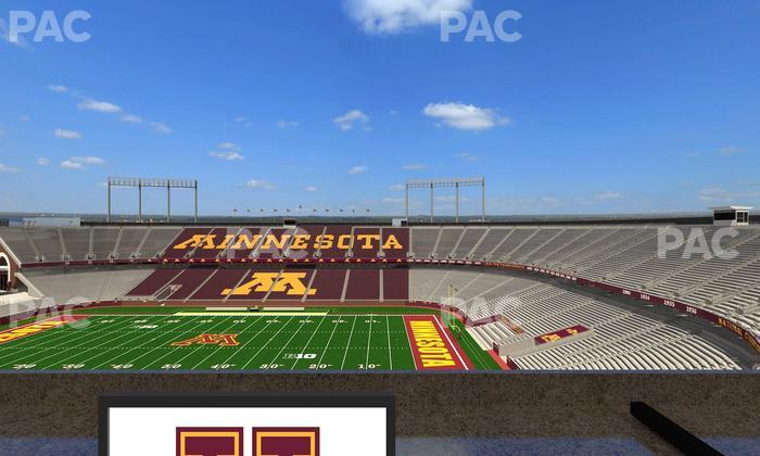 Huntington Bank Stadium - Section Loge Box 4 Lower Seat View