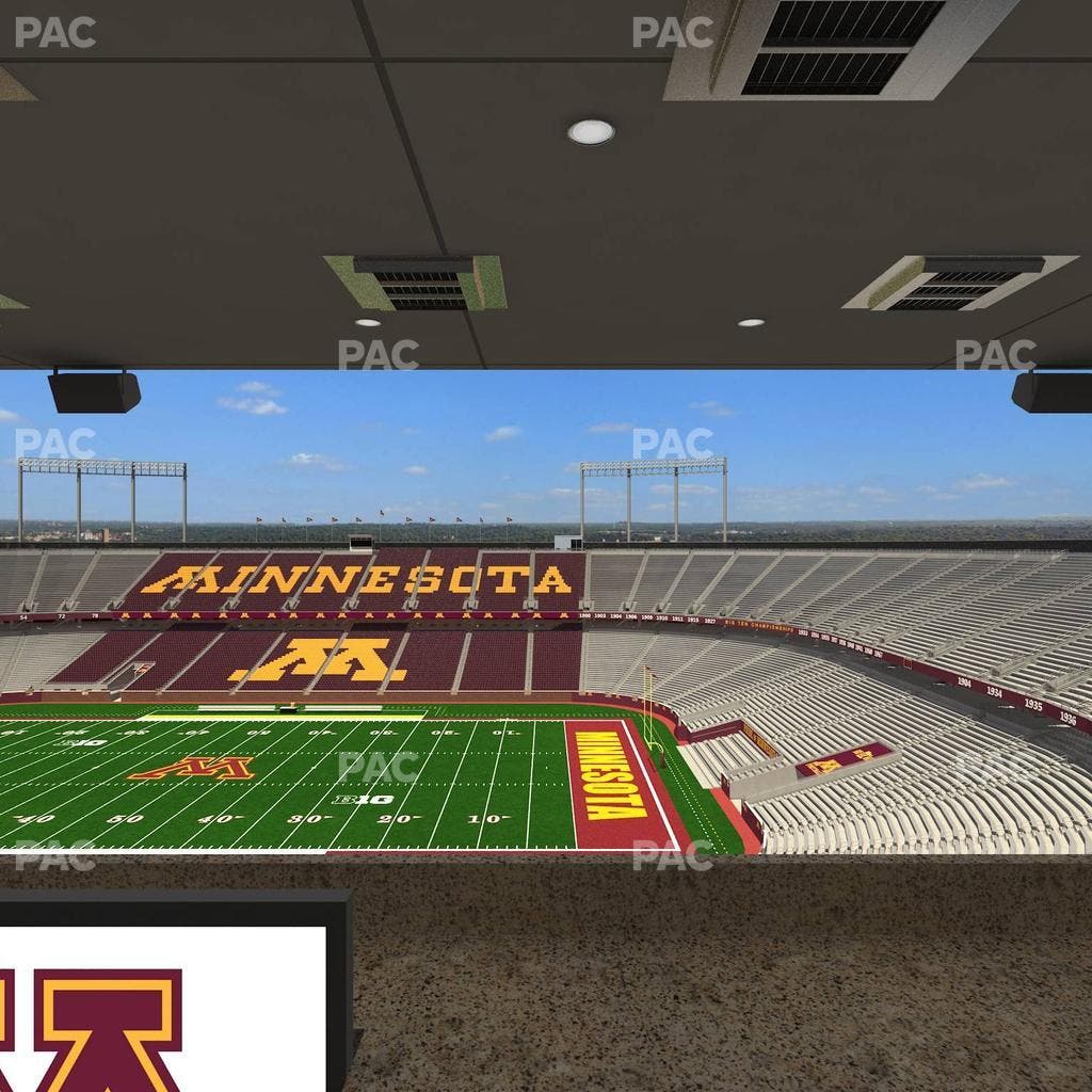 Huntington Bank Stadium - Section Loge Box 4 Upper Seat View