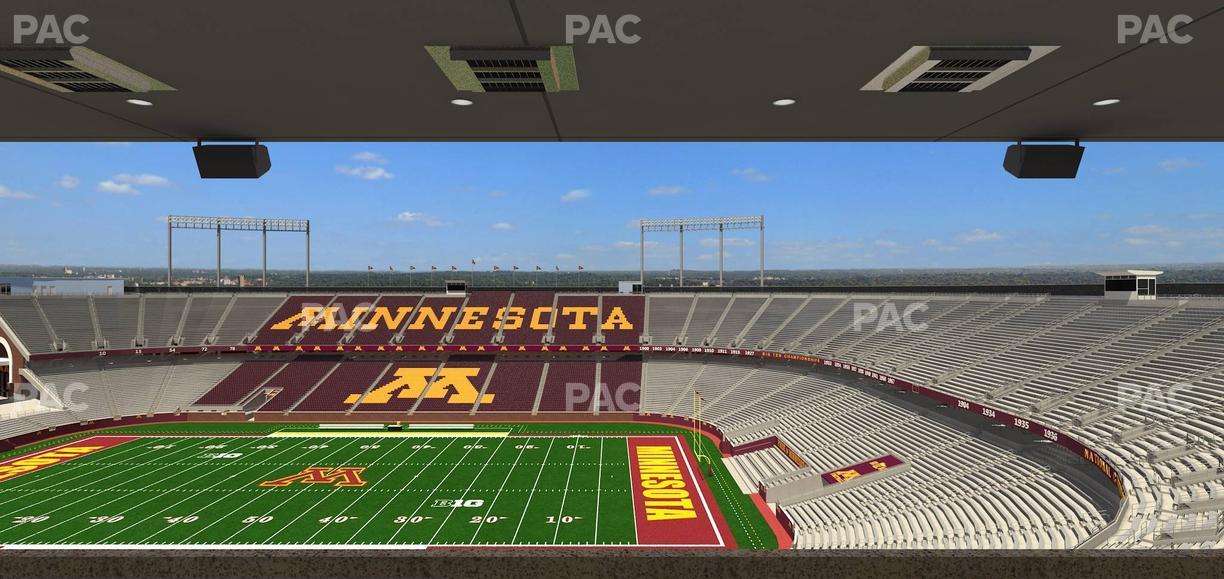 Huntington Bank Stadium - Section Loge Box 4 Upper Seat View