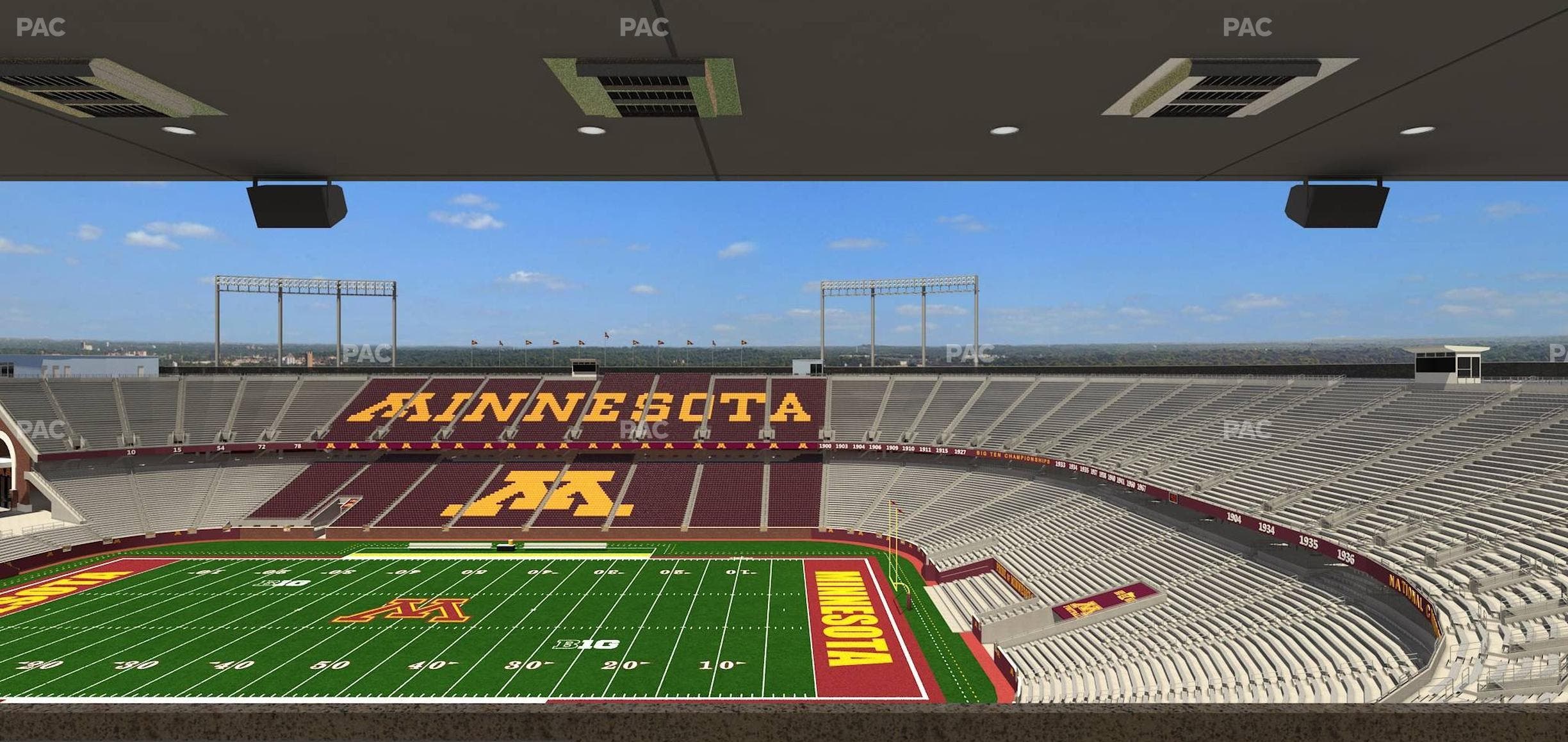 Huntington Bank Stadium - Section Loge Box 4 Upper Seat View