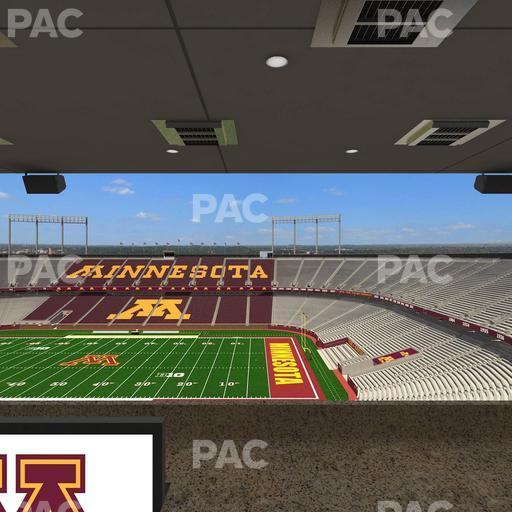 Huntington Bank Stadium - Section Loge Box 4 Upper Seat View