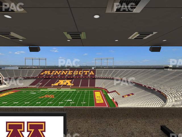 Huntington Bank Stadium - Section Loge Box 4 Upper Seat View Huntington Bank Stadium - Section Loge Box 4 Upper Seat View