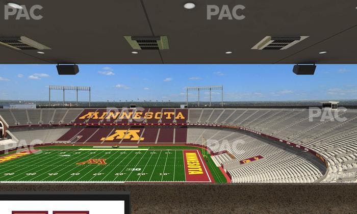 Huntington Bank Stadium - Section Loge Box 4 Upper Seat View