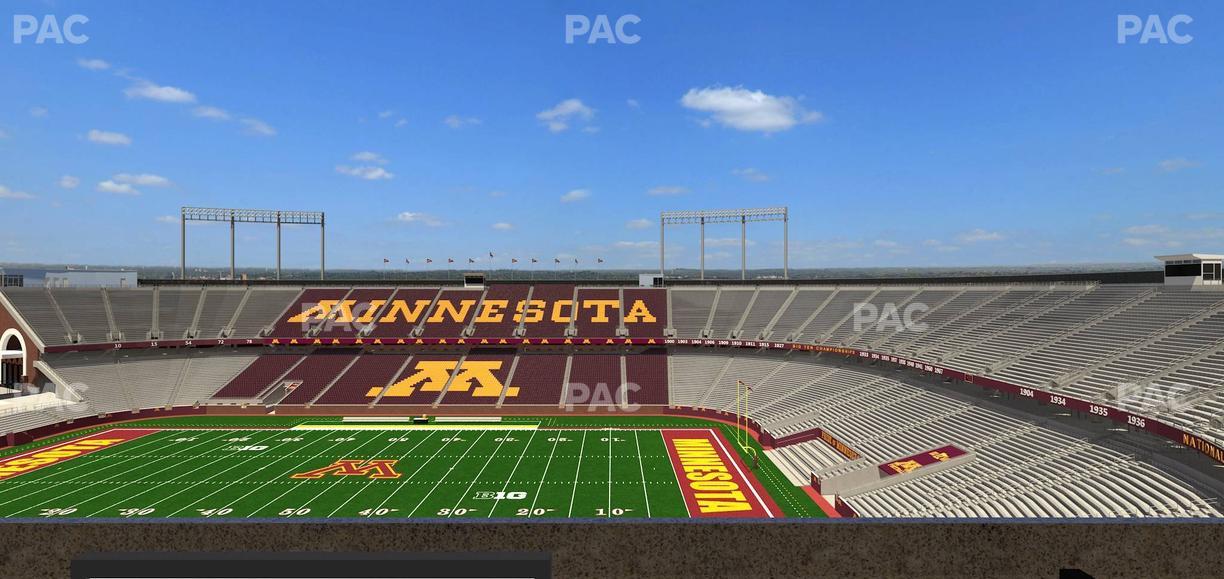 Huntington Bank Stadium - Section Loge Box 5 Lower Seat View