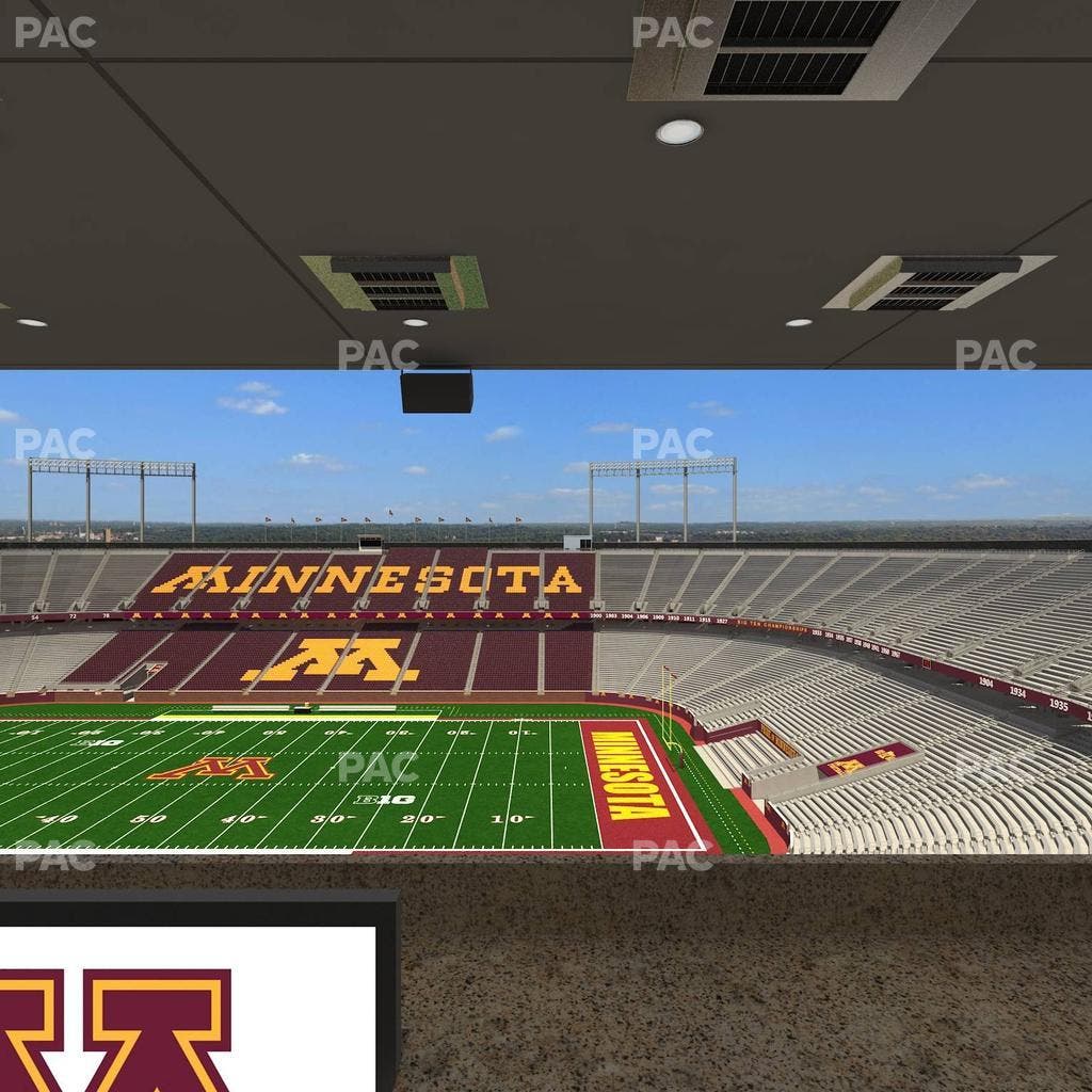 Huntington Bank Stadium - Section Loge Box 5 Upper Seat View