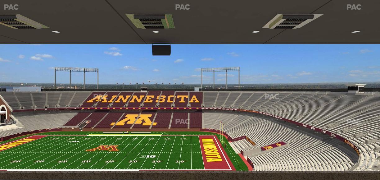 Huntington Bank Stadium - Section Loge Box 5 Upper Seat View