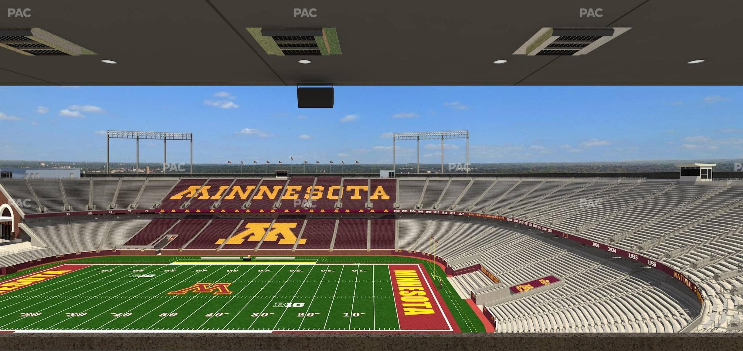 Huntington Bank Stadium - Section Loge Box 5 Upper Seat View