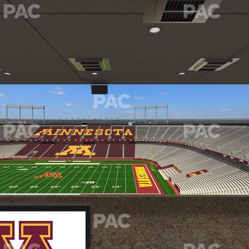 Huntington Bank Stadium - Section Loge Box 5 Upper Seat View