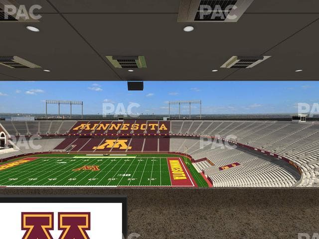 Huntington Bank Stadium - Section Loge Box 5 Upper Seat View