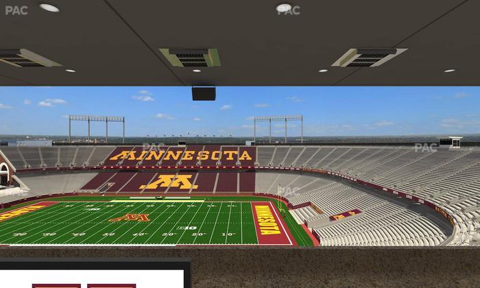 Huntington Bank Stadium - Section Loge Box 5 Upper Seat View