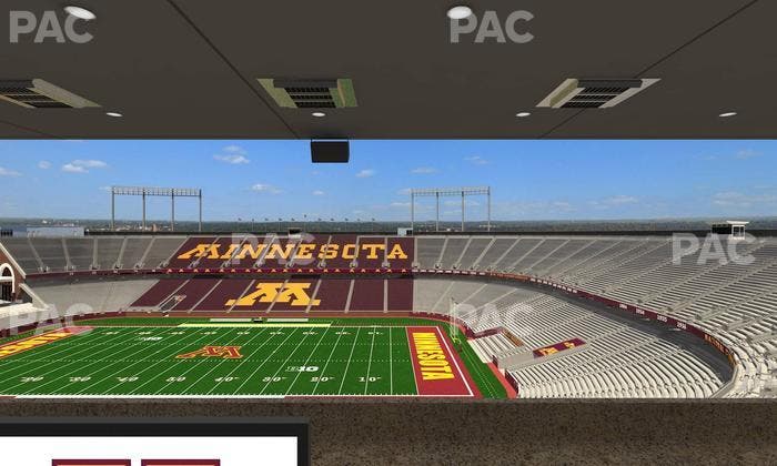 Huntington Bank Stadium - Section Loge Box 5 Upper Seat View