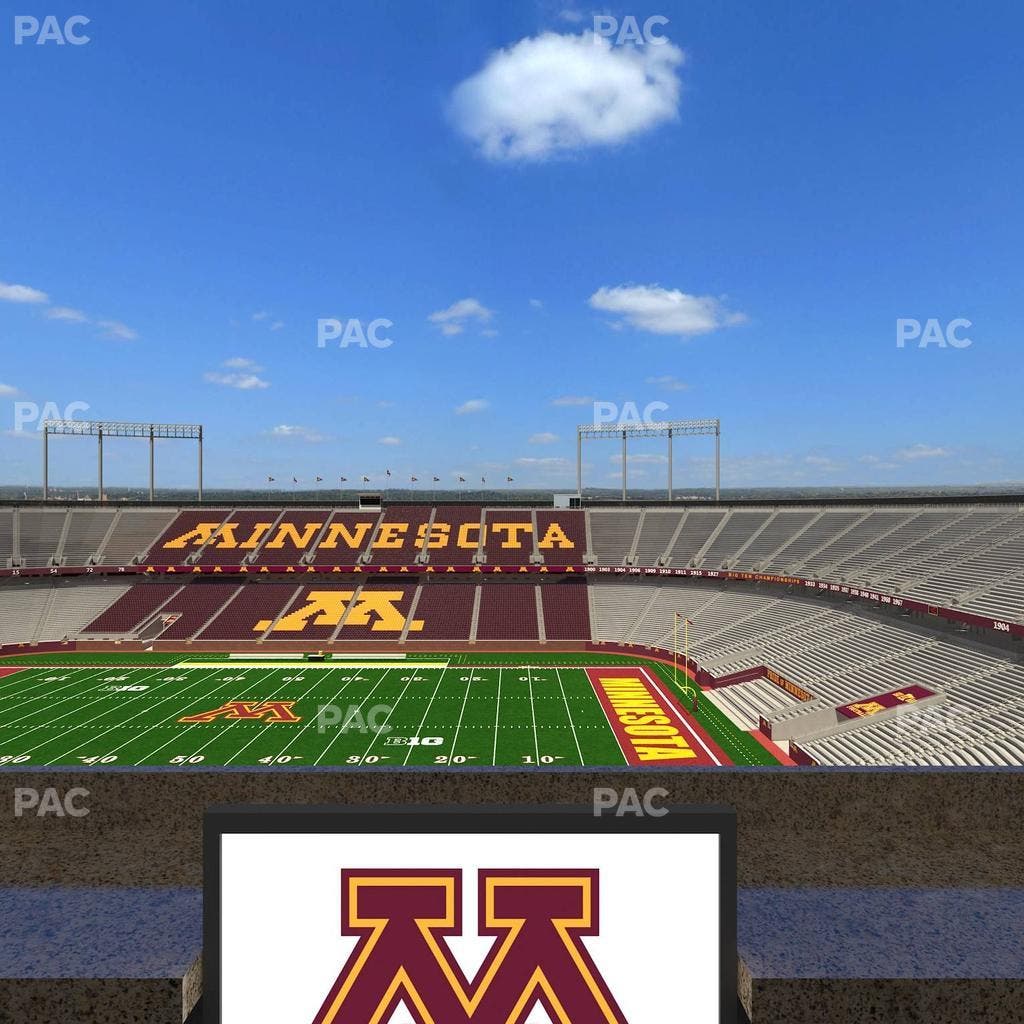 Huntington Bank Stadium - Section Loge Box 6 Lower Seat View