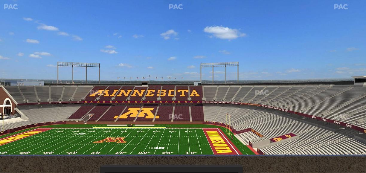 Huntington Bank Stadium - Section Loge Box 6 Lower Seat View