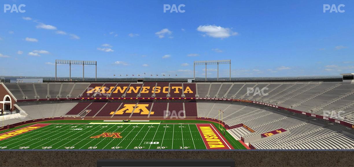 Huntington Bank Stadium - Section Loge Box 6 Lower Seat View