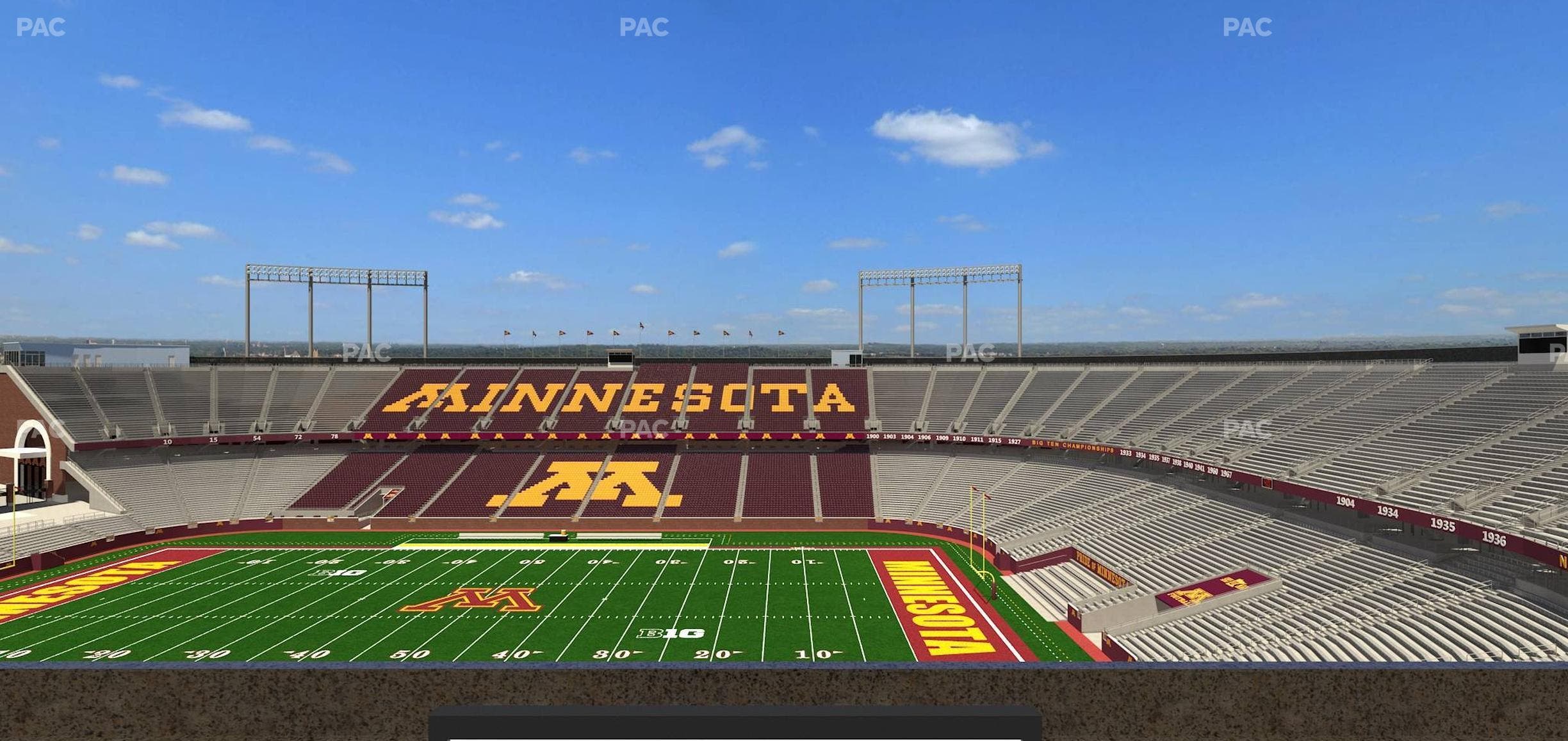 Huntington Bank Stadium - Section Loge Box 6 Lower Seat View