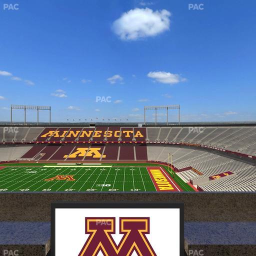 Huntington Bank Stadium - Section Loge Box 6 Lower Seat View