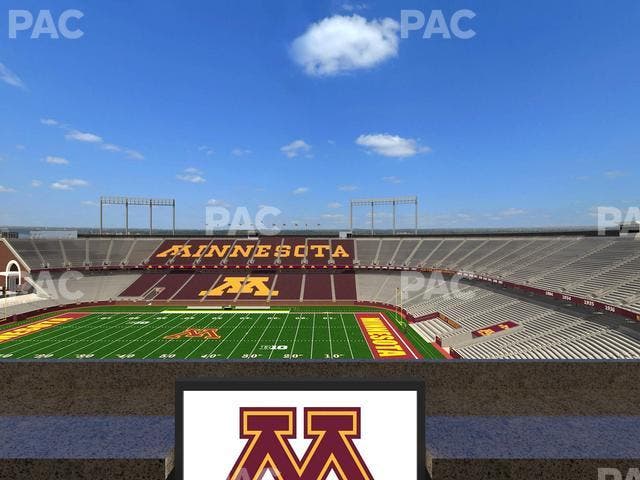 Huntington Bank Stadium - Section Loge Box 6 Lower Seat View