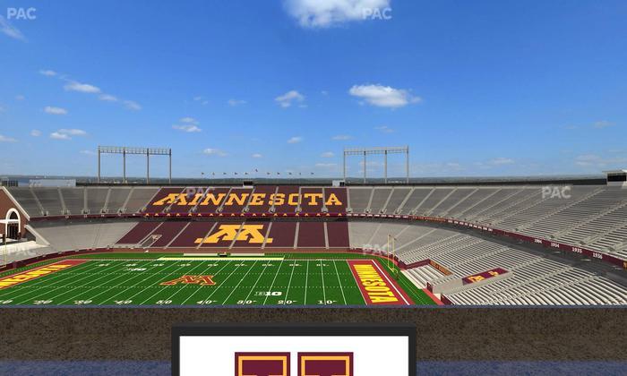 Huntington Bank Stadium - Section Loge Box 6 Lower Seat View