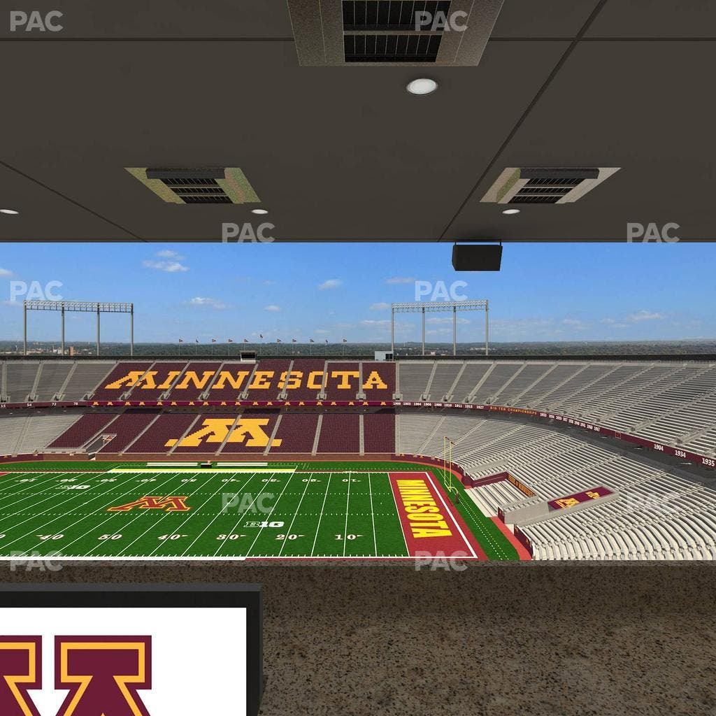 Huntington Bank Stadium - Section Loge Box 6 Upper Seat View