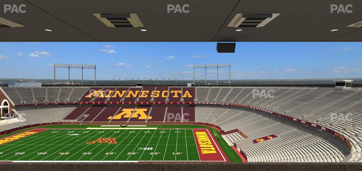 Huntington Bank Stadium - Section Loge Box 6 Upper Seat View