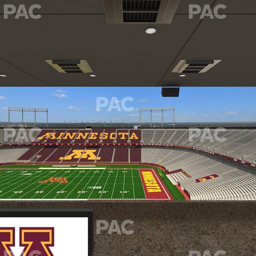 Huntington Bank Stadium - Section Loge Box 6 Upper Seat View