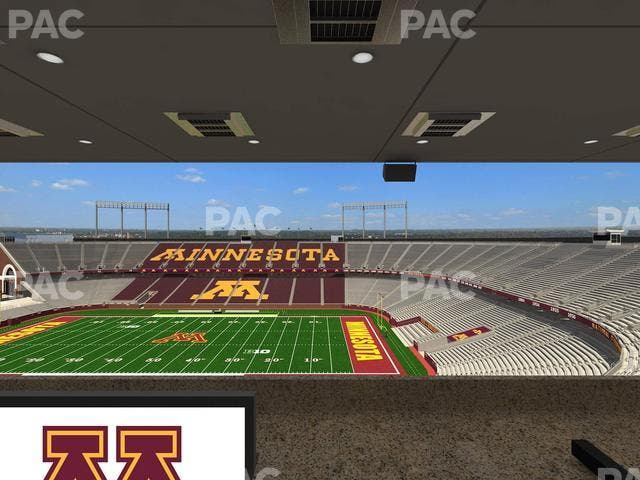 Huntington Bank Stadium - Section Loge Box 6 Upper Seat View